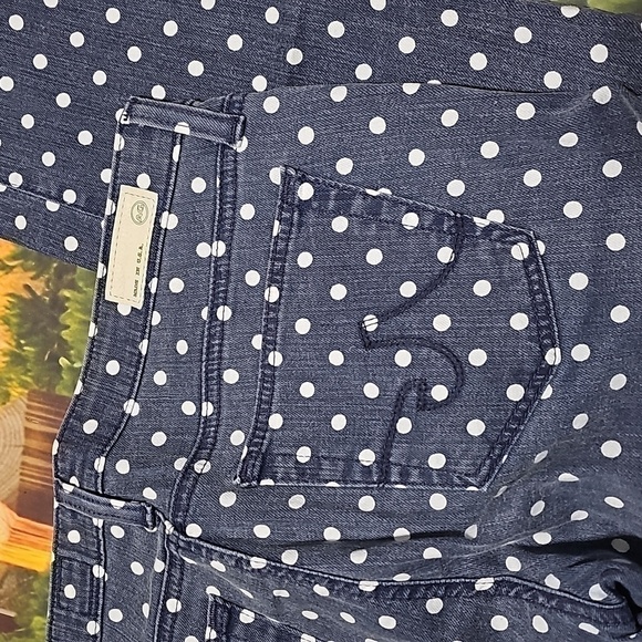 Adriano Goldschmied Polkadot Slim Straight Jeans Size 28 - Picture 7 of 7